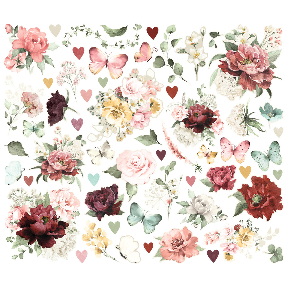 Simple Vintage Love Story - Floral Bits & Pieces