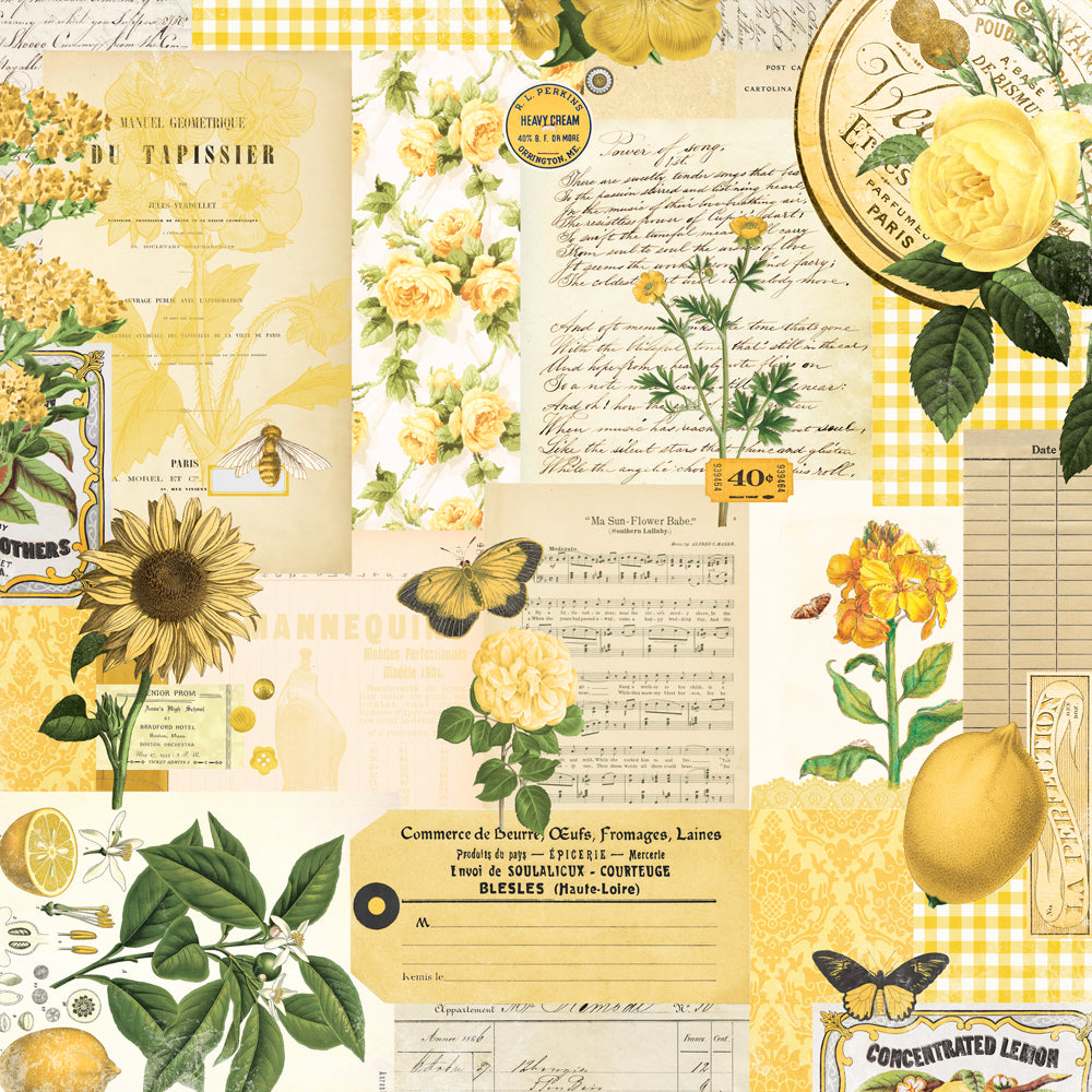 Simple Vintage Essentials Color Palette - Yellow Collage
