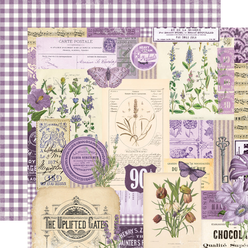 Simple Vintage Essentials Color Palette - Purple Collage