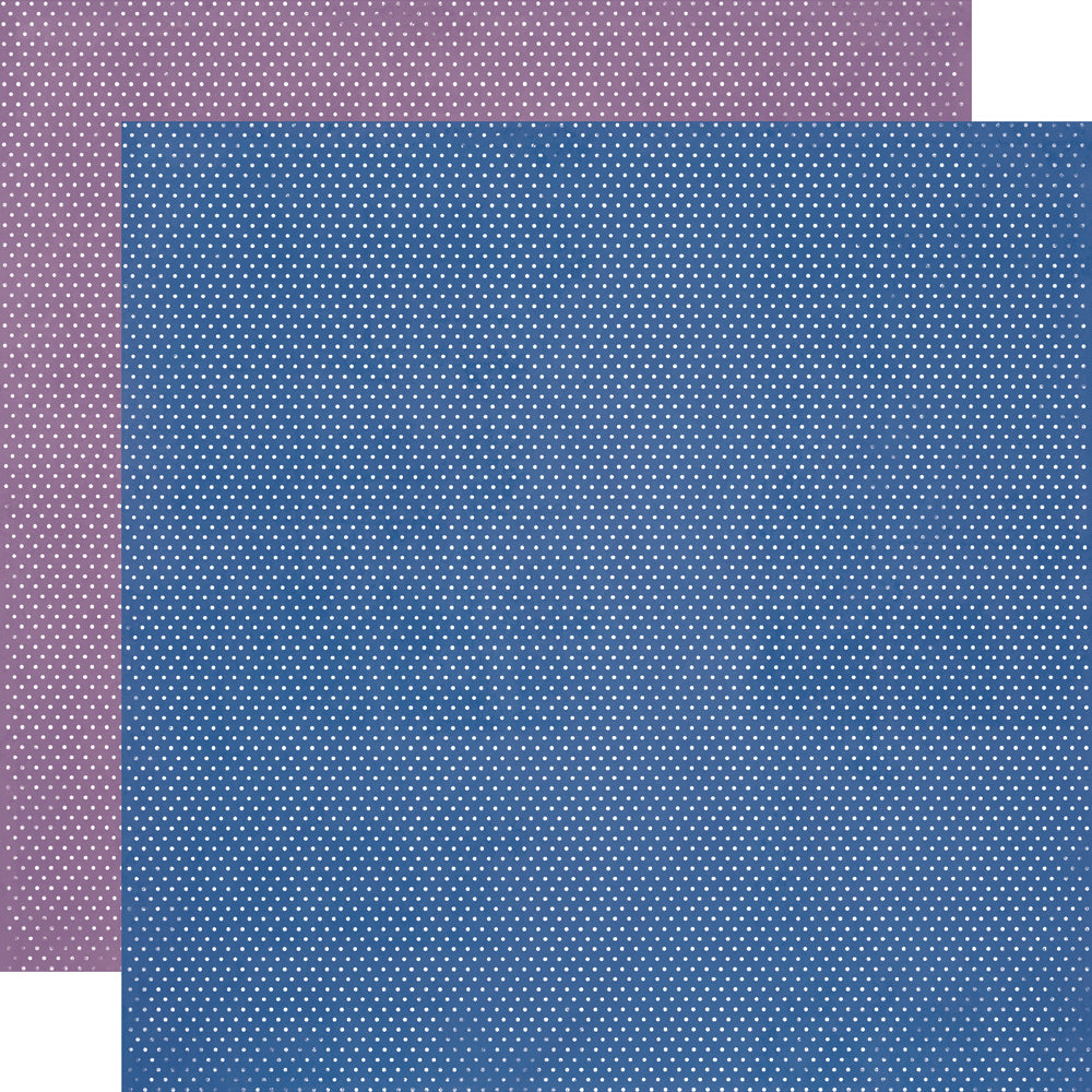 Simple Vintage Essentials Color Palette - Blue & Purple Dots