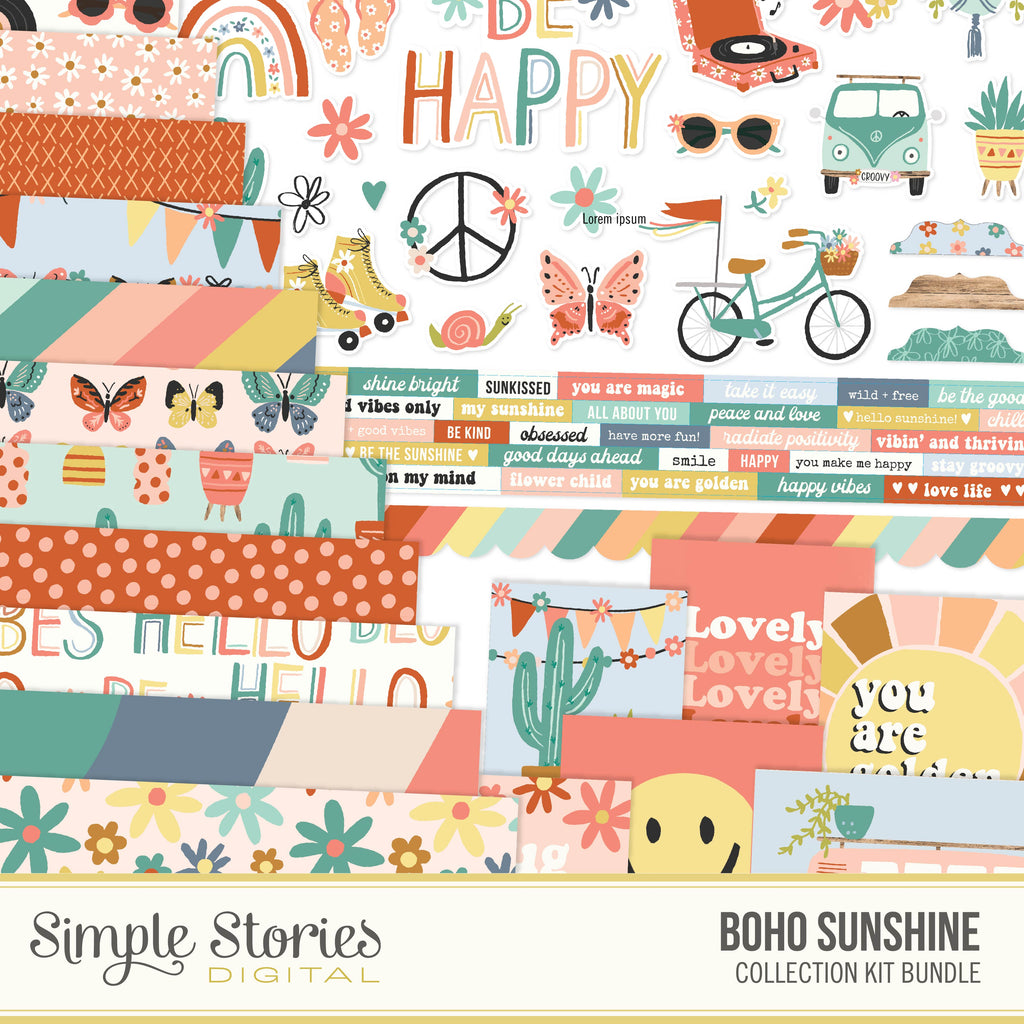 Boho Sunshine Digital Collection Kit