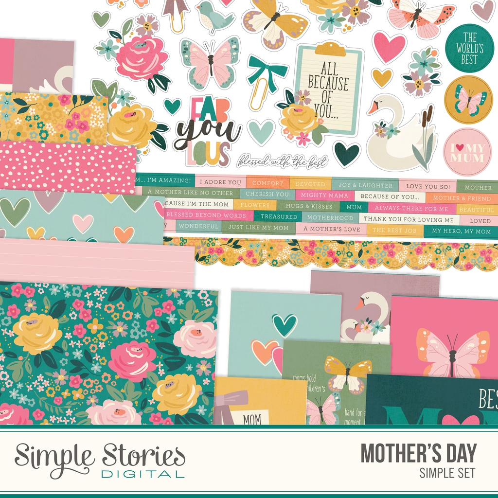 Mother's Day Digital Simple Set