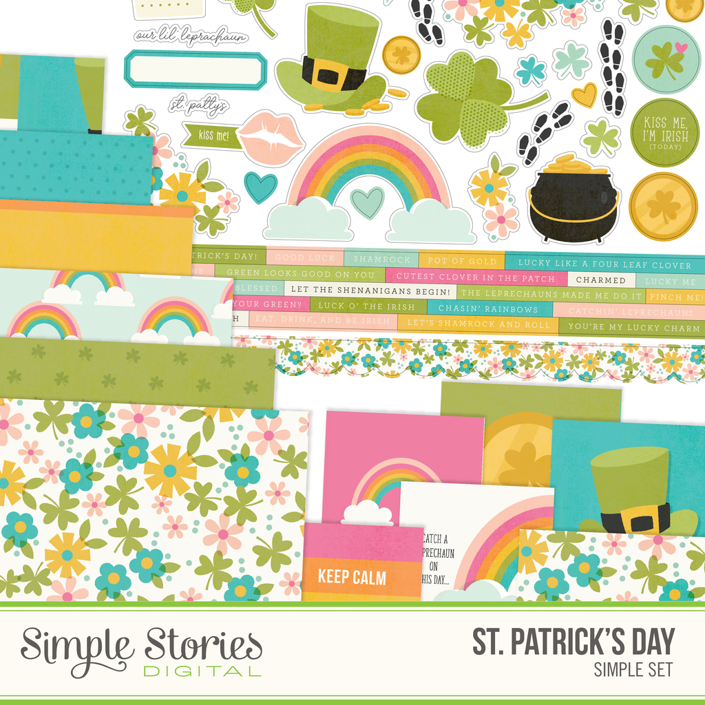 St. Patrick's Day Digital Simple Set