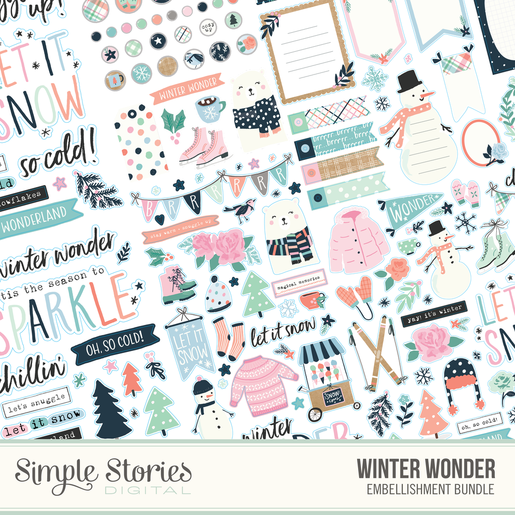 Winter Wonder Digital Embellishment Bundle