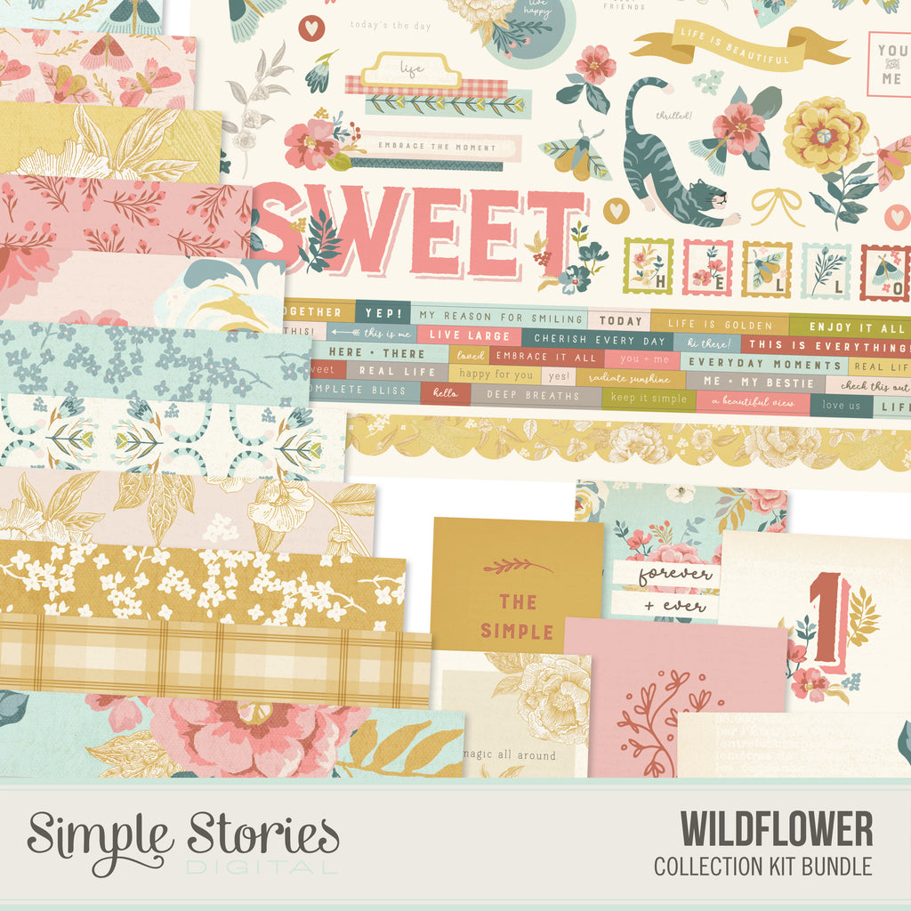 Wildflower Digital Collection Kit Bundle