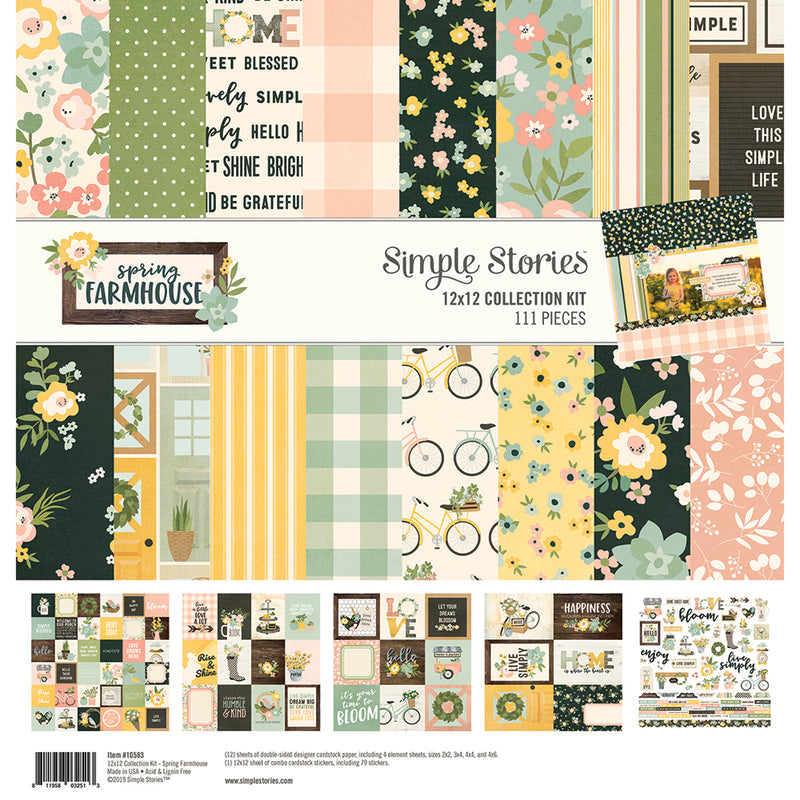 Spring Farmhouse 4x6 Stamps - Live Simply