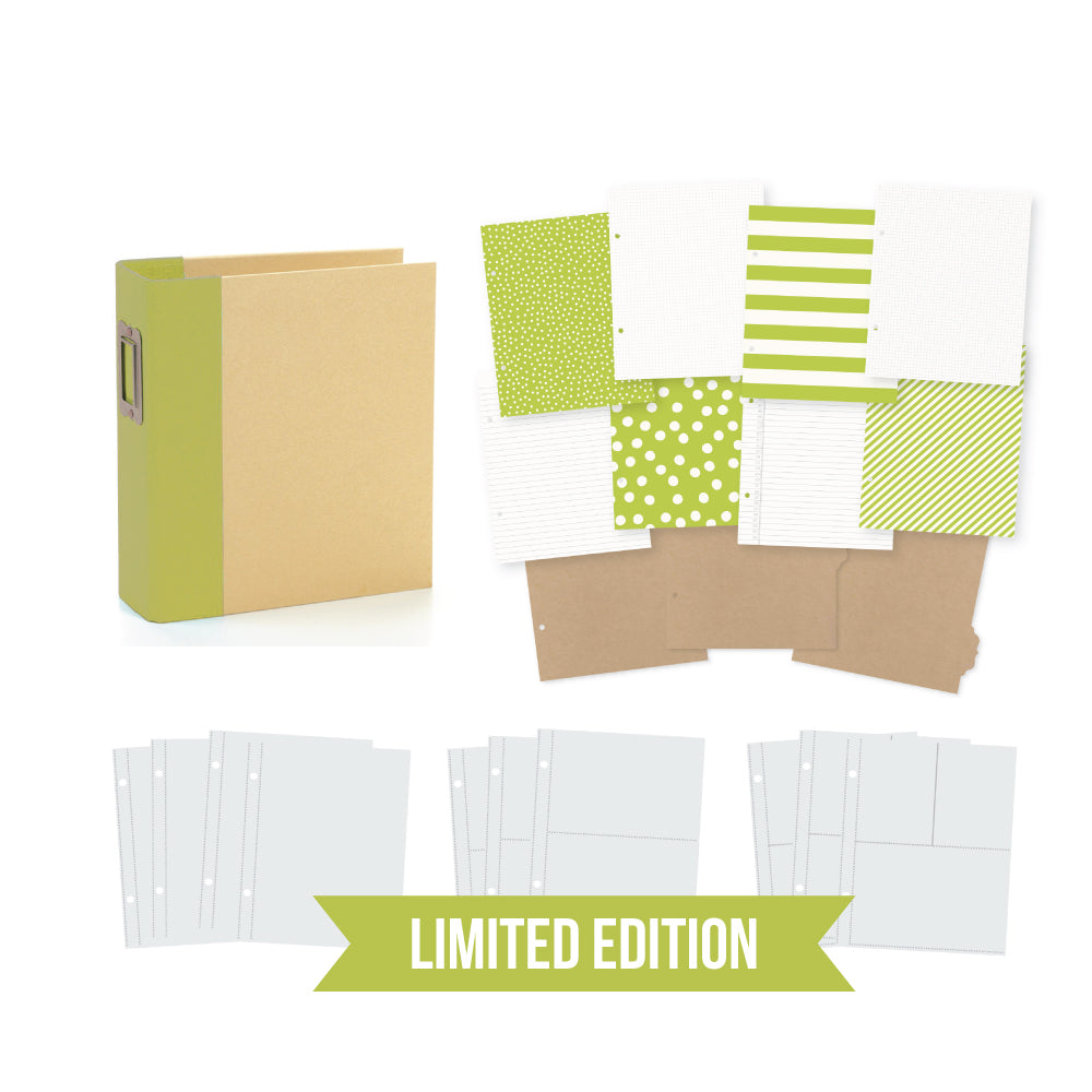 New! Limited Edition 6x8 SN@P! Binder - Lime