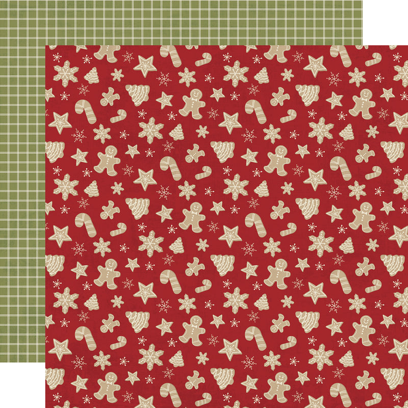 Holly Jolly 12x12 Paper - Red/Dots