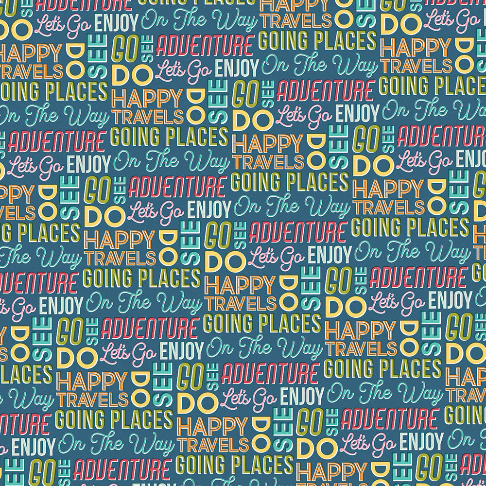 Going Places 12x12 Paper - Travel More