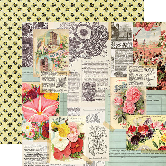Simple Vintage Garden District 12x12 Paper - Never Stop Dreaming