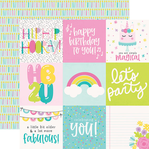 Magical Birthday 12x12 Paper - One Year Older