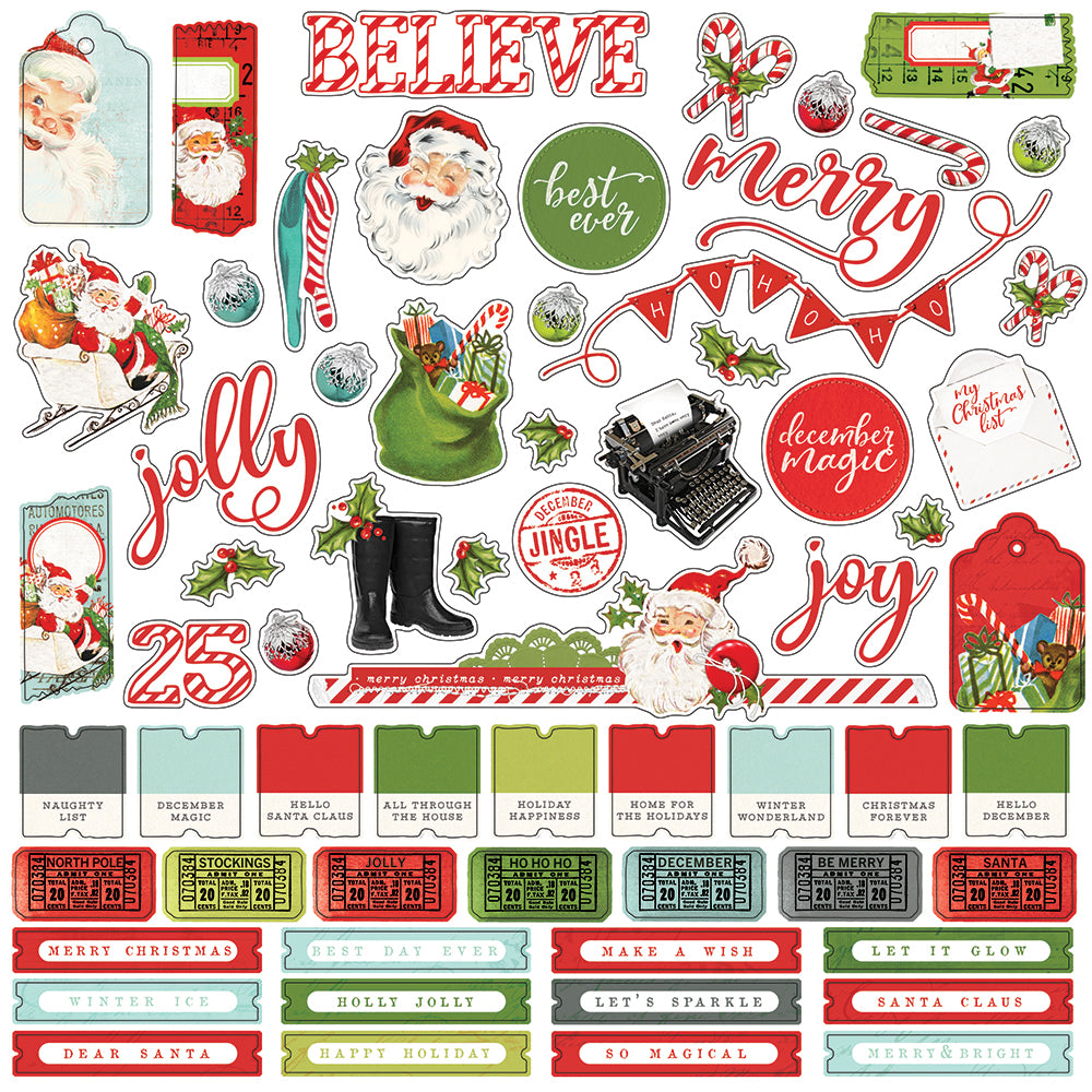 Simple Vintage North Pole 12x12 Collection Kit