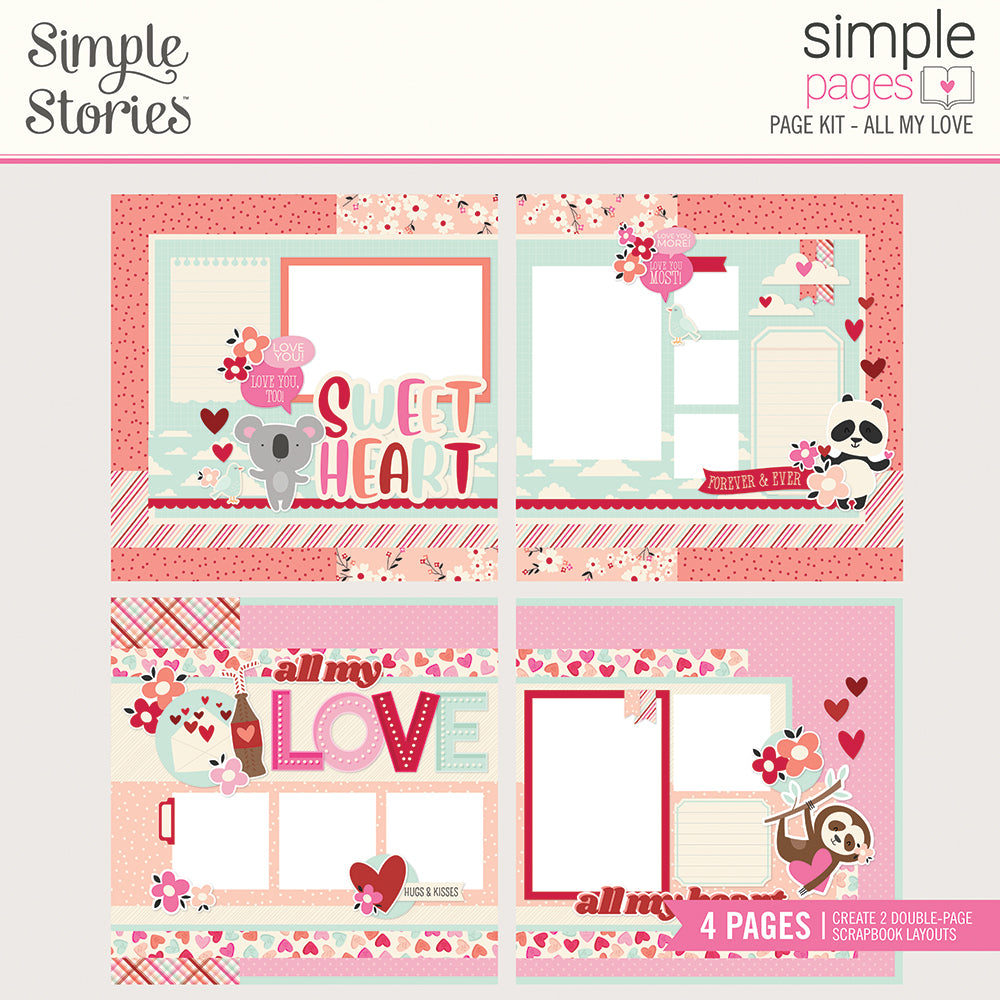 Clearance Sale! Simple Pages Page Kit - All My Love