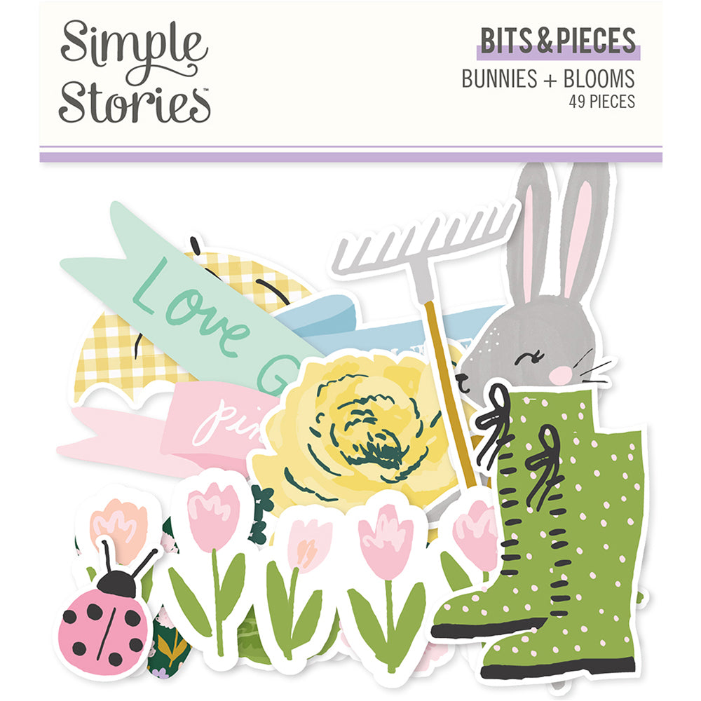 Bunnies + Blooms - Bits & Pieces