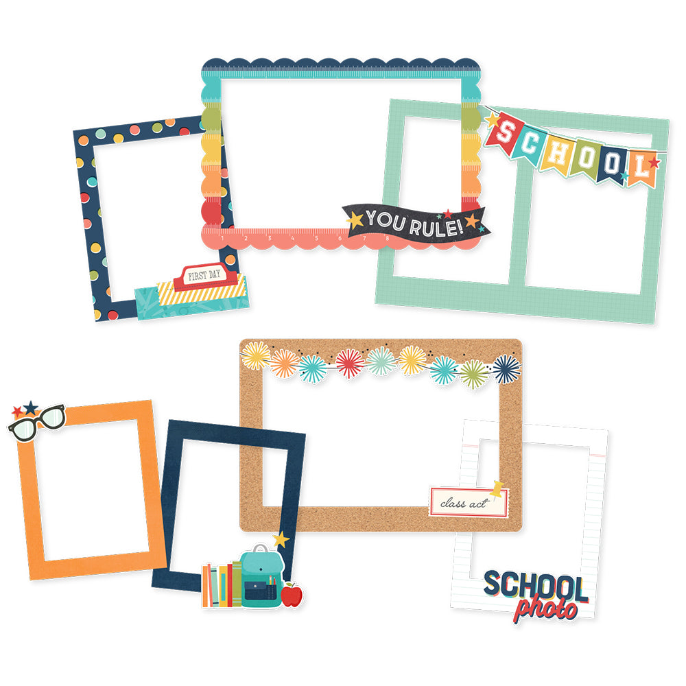 School Life - Chipboard Frames