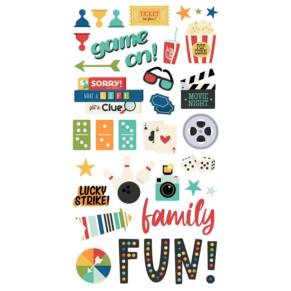 Family Fun - 6x12 Chipboard