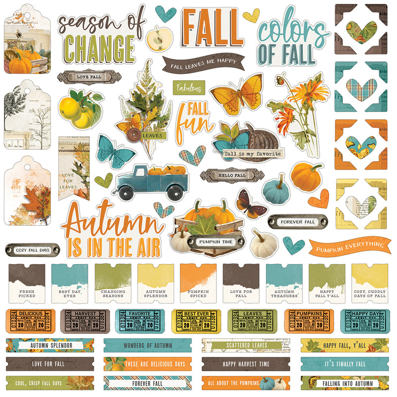 Simple Vintage Country Harvest - 6x12 Chipboard