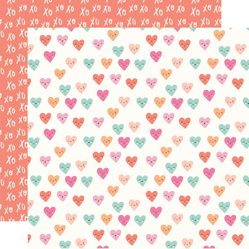 Happy Hearts - 6x6 Stencil - Floral Heart
