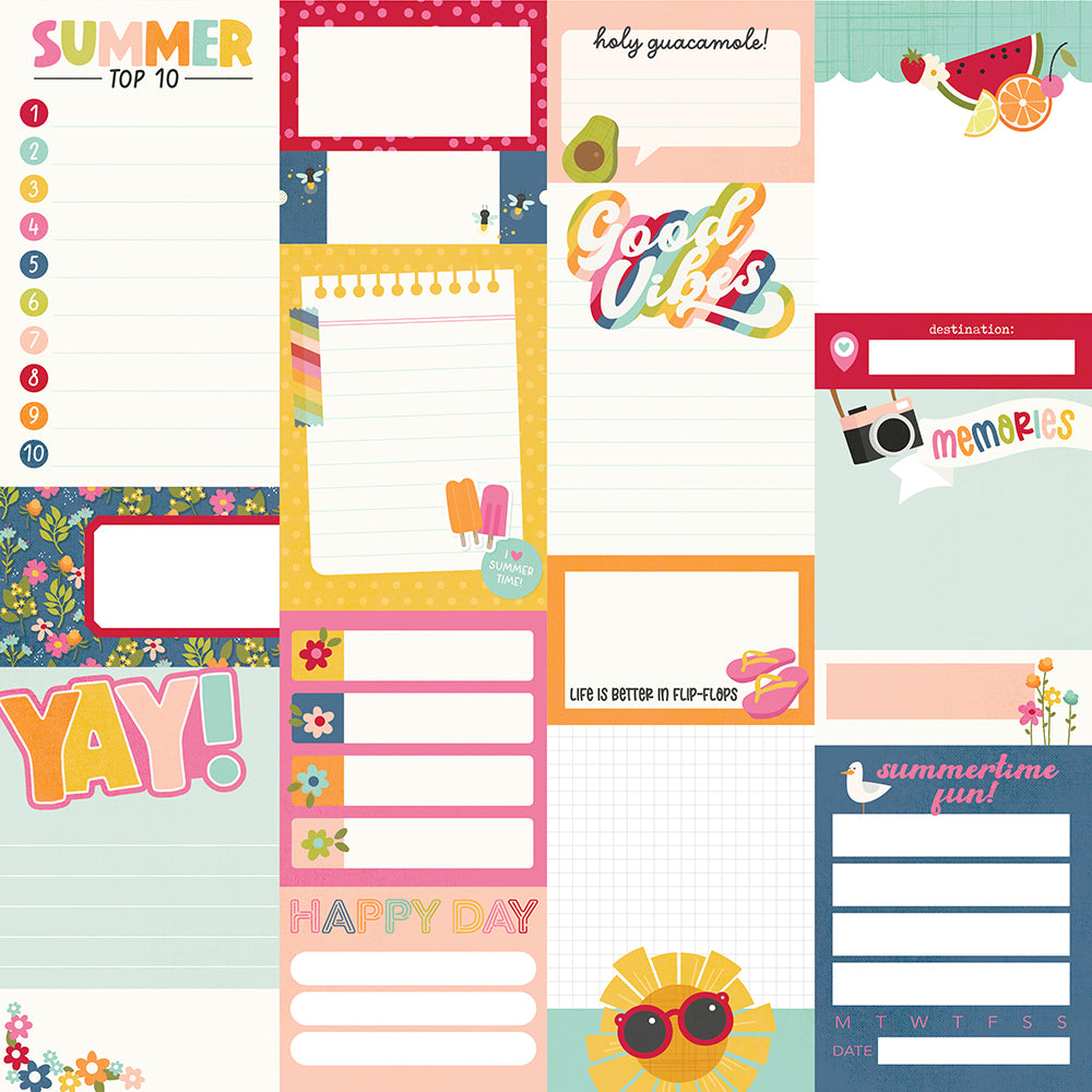Summer Lovin' - Journal Elements