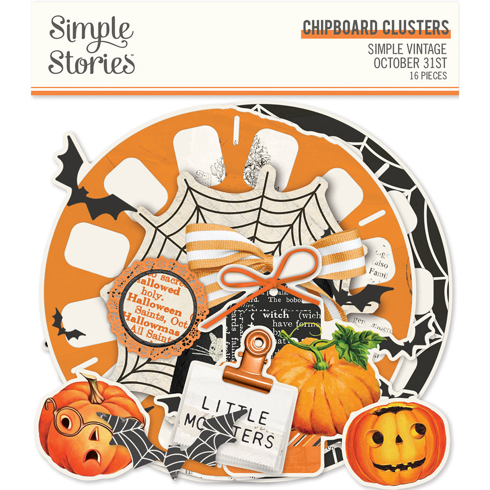 Simple Vintage October 31st - Chipboard Clusters