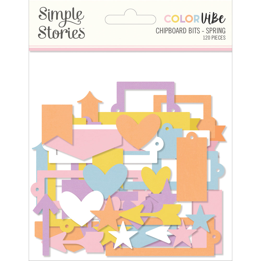 Color Vibe Chipboard Bits & Pieces - Spring