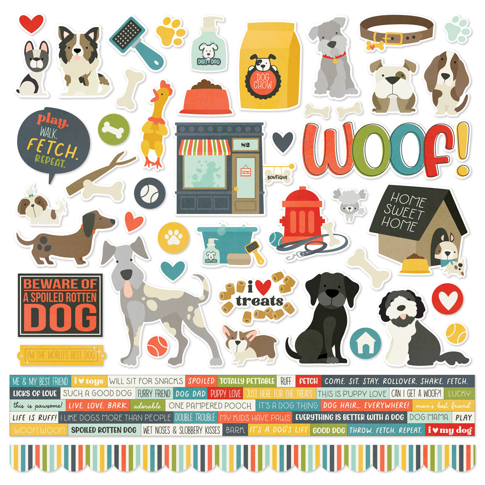 Pet Shoppe Dog  - Cardstock Sticker