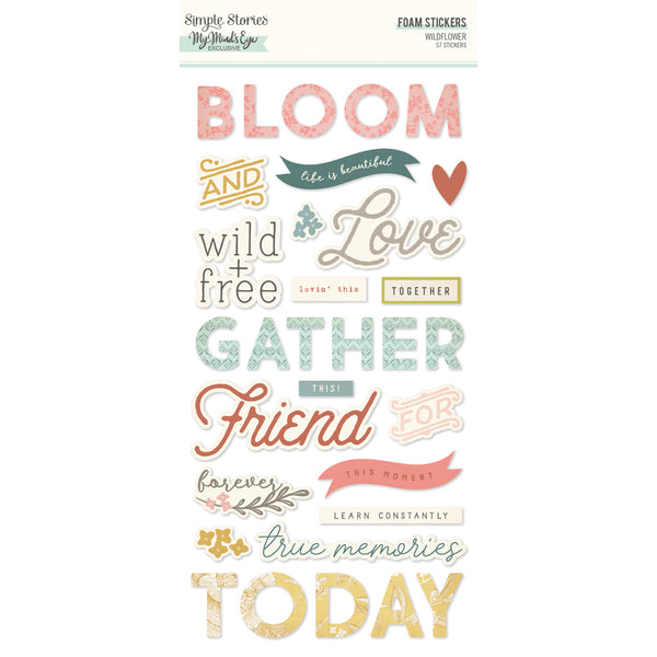 Wildflower - Foam Stickers – Simple Stories