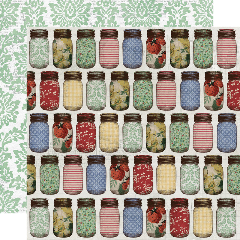 Simple Vintage Berry Fields  - Layered Chipboard