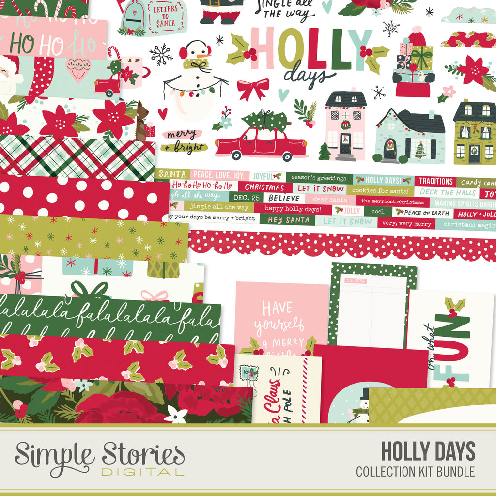 Holly Days Digital Collection Kit Bundle