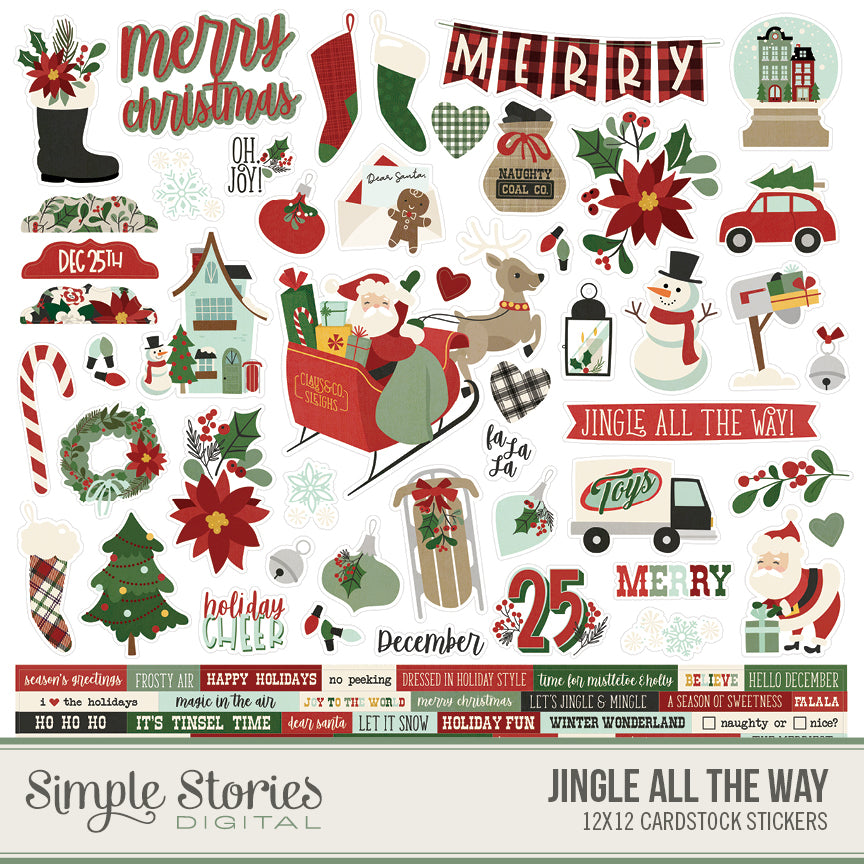 Jingle All the Way Digital Stickers