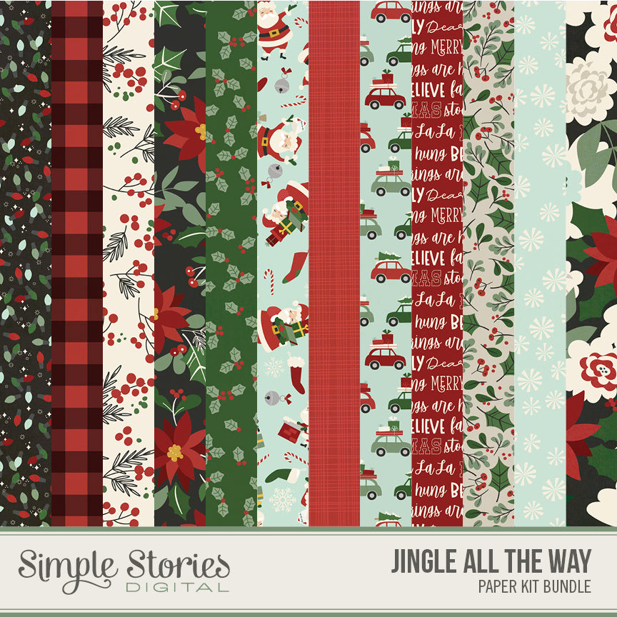 Jingle All The Way Digital Paper Kit
