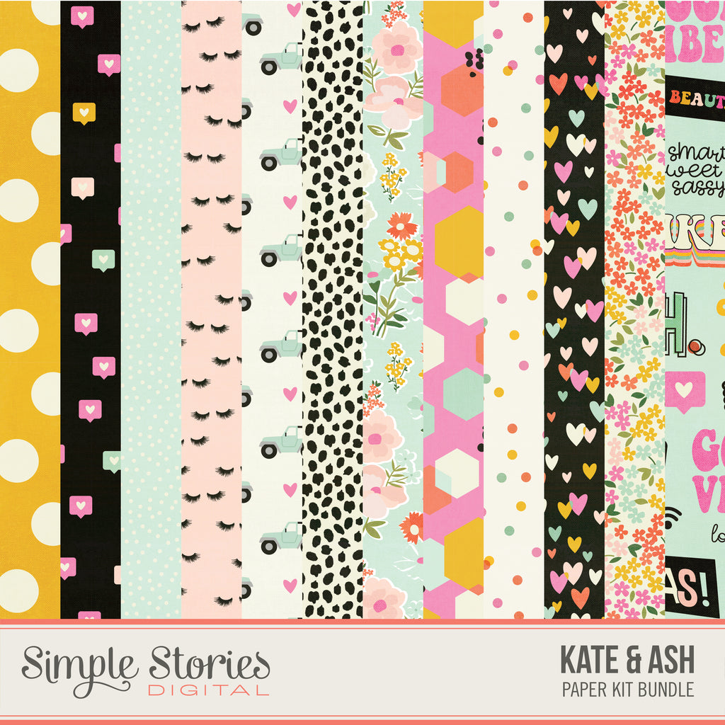 Kate & Ash Digital Paper Kit