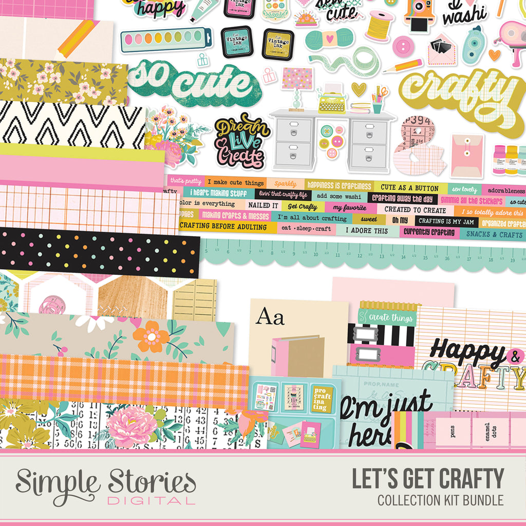 Let's Get Crafty Digital Collection Kit Bundle
