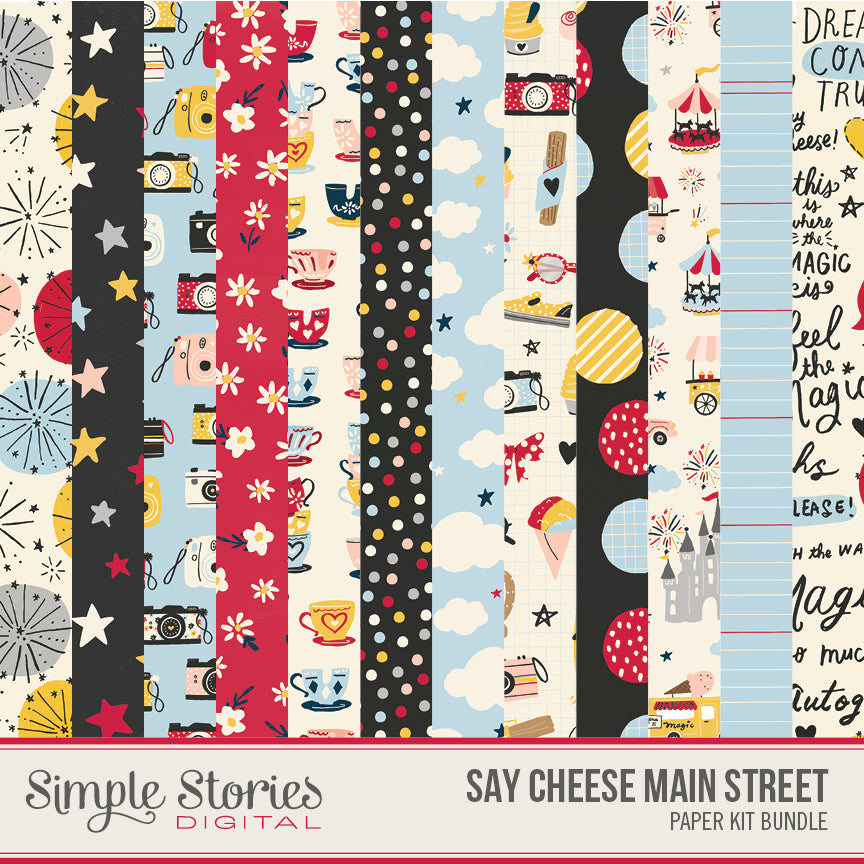 Say Cheese Main Street Digital Paper Kit