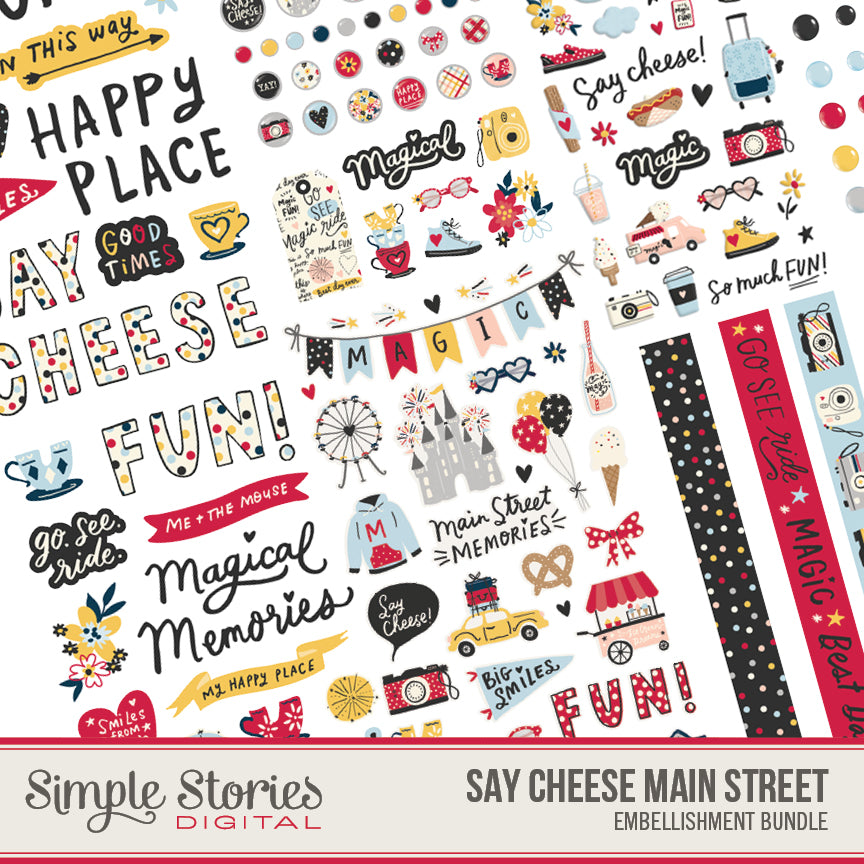 Say Cheese Main Street Digital Embellishments