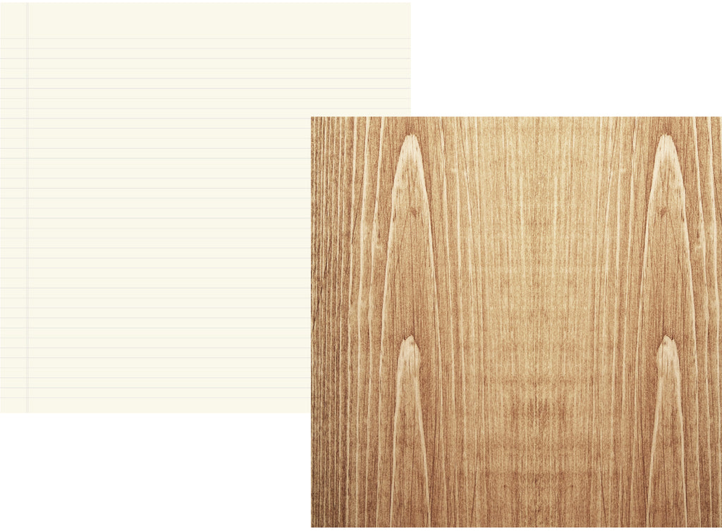 SN@P! Wood Basics 12x12 Paper - Maple/Cream Notebook