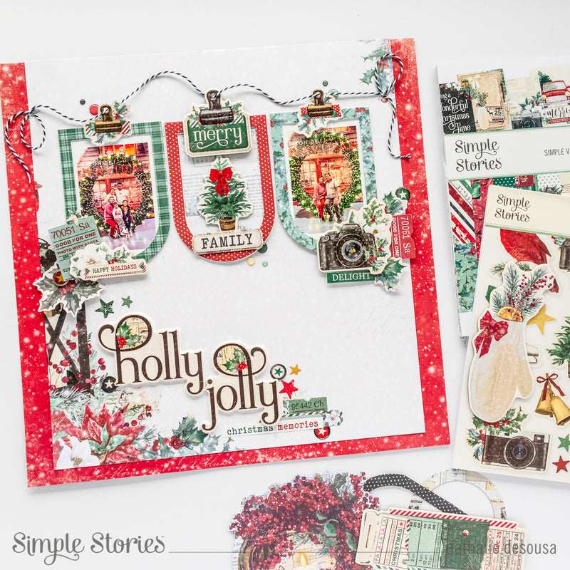 HOLLY JOLLY   - Simple Vintage 'Tis The Season