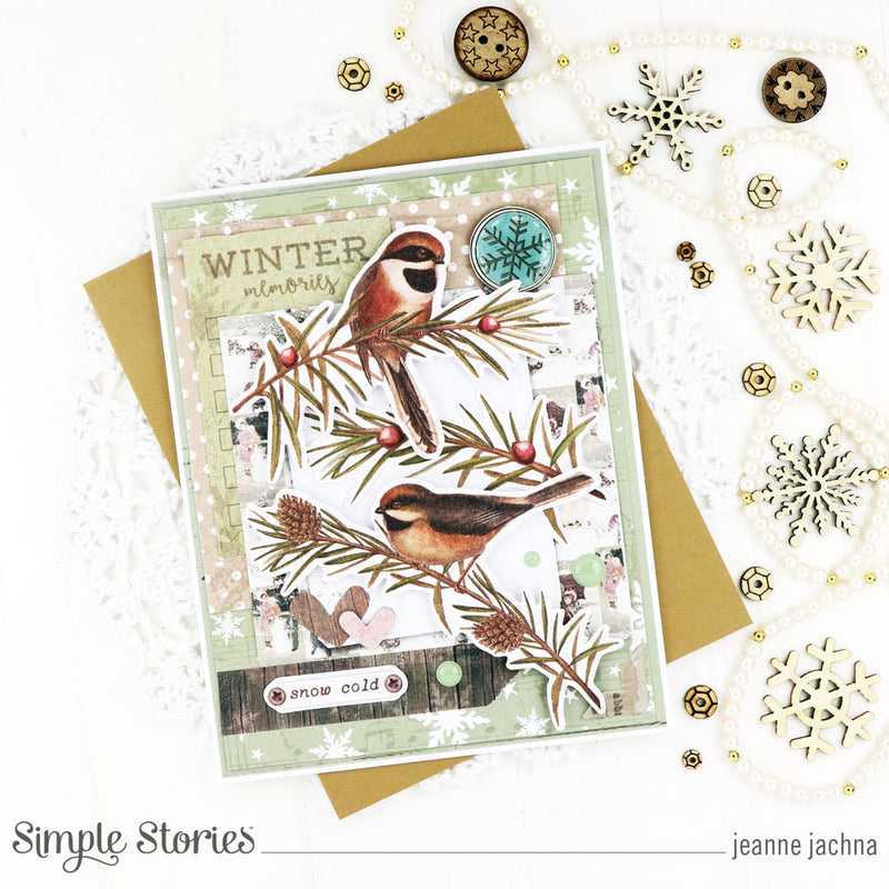 Simple Vintage Winter Woods Cards