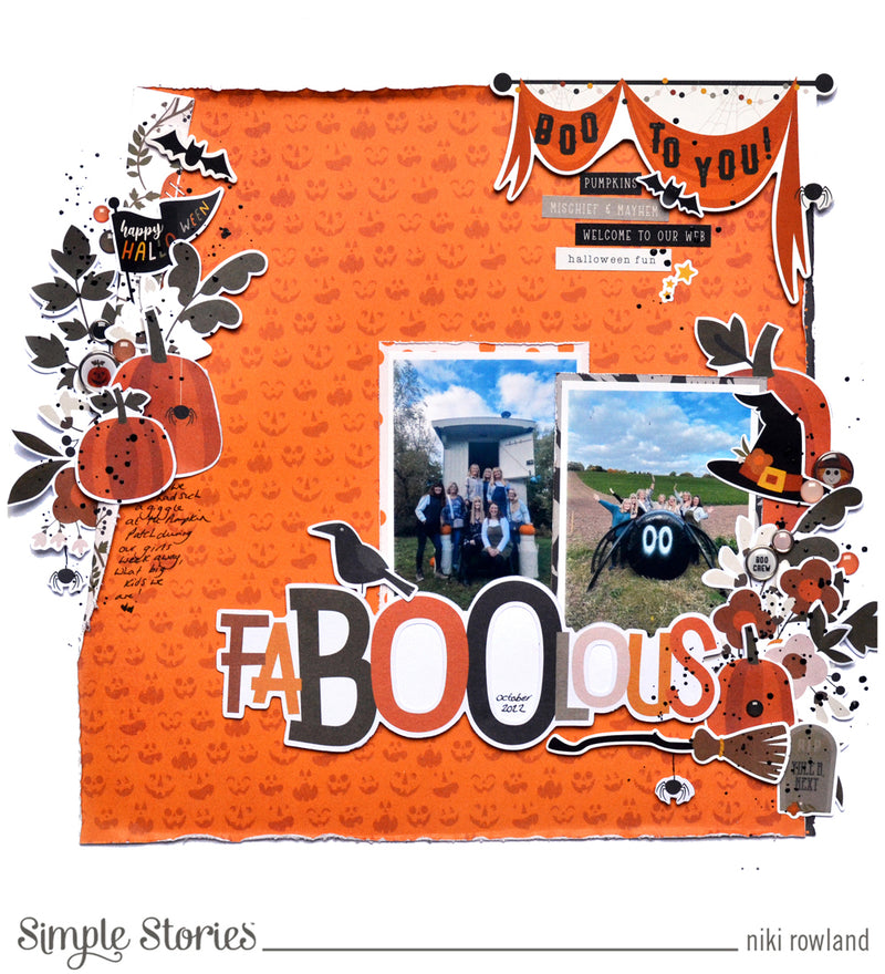 Boo to You! 2 FaBOOlous Halloween Layouts