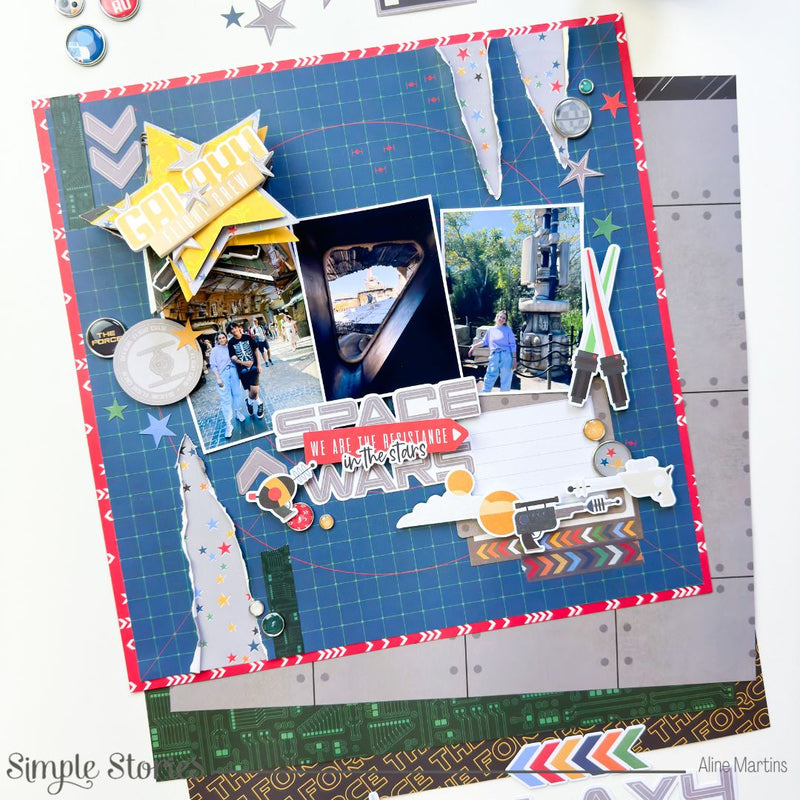 Galaxy Mini Album on a Layout! – Simple Stories