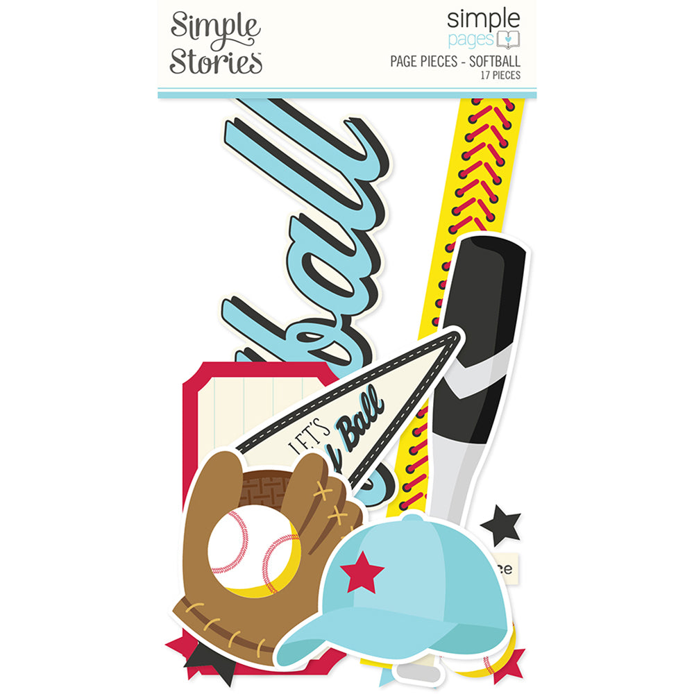 Softball Simple Softball Simple Pages Page Pieces - Unit of 6 – Simple Stories