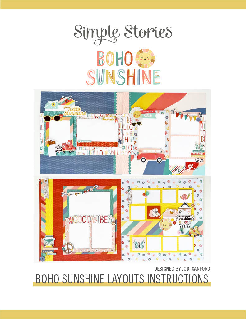 New! Boho Sunshine Layout Class Kit