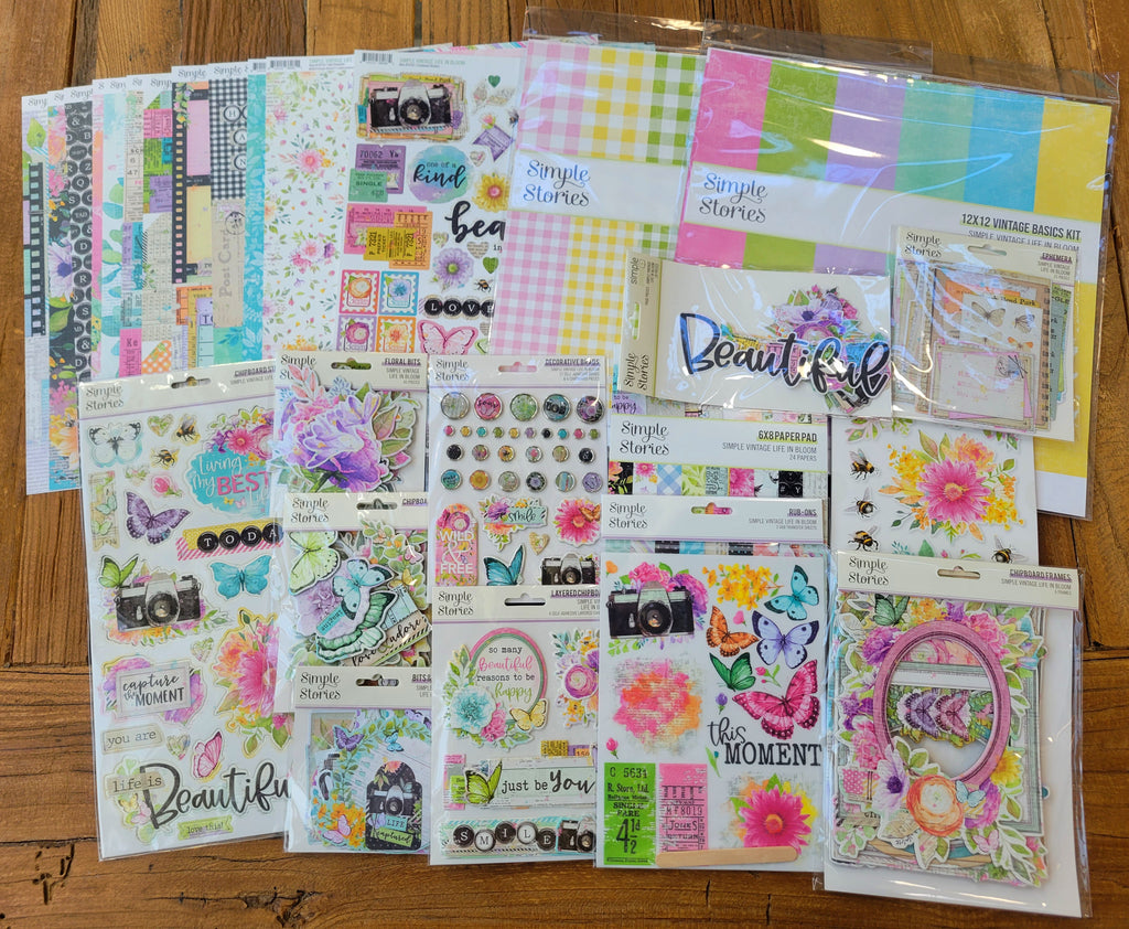 NEW! SV Life in Bloom Mega Scrapbook Bundle + Basics & Gingham Kits!