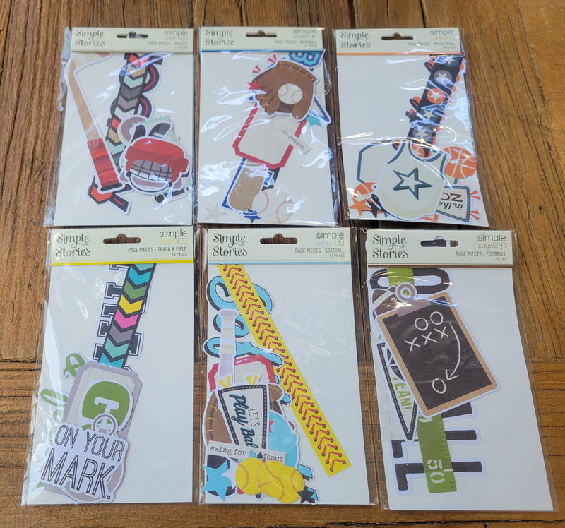 SPORTS Page Piece Scrapbook Bundle