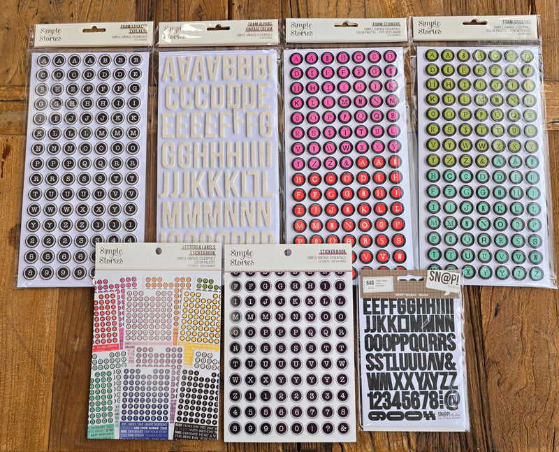 NEW! Alphabet Sticker Bundle