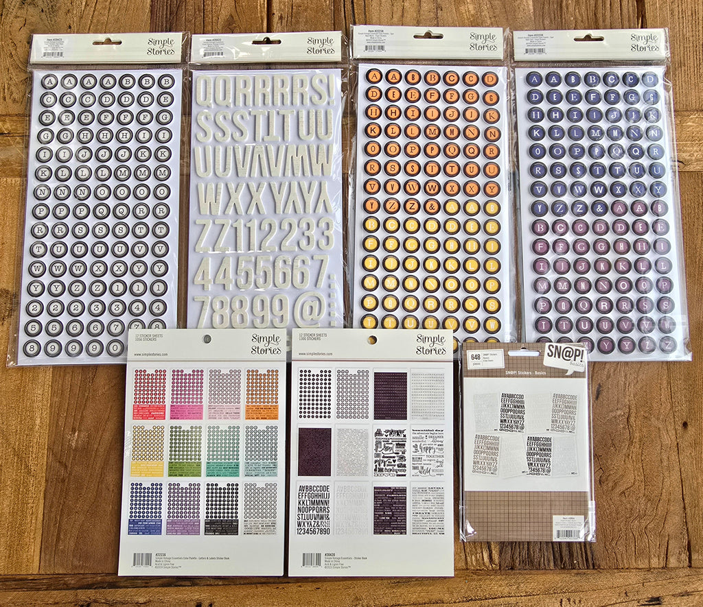 NEW! Alphabet Sticker Bundle