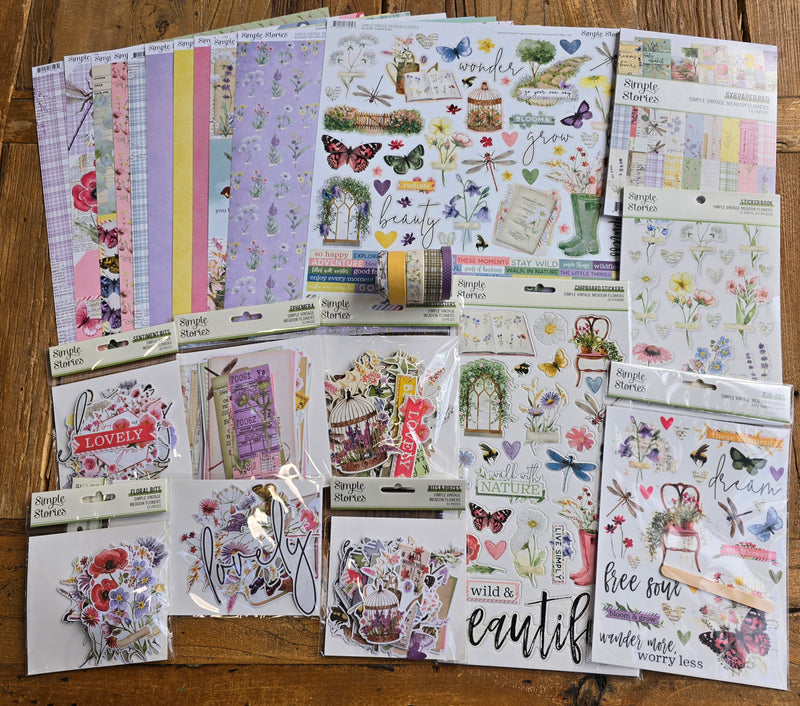 NEW! Simple Vintage Meadow Flowers Bundle #2