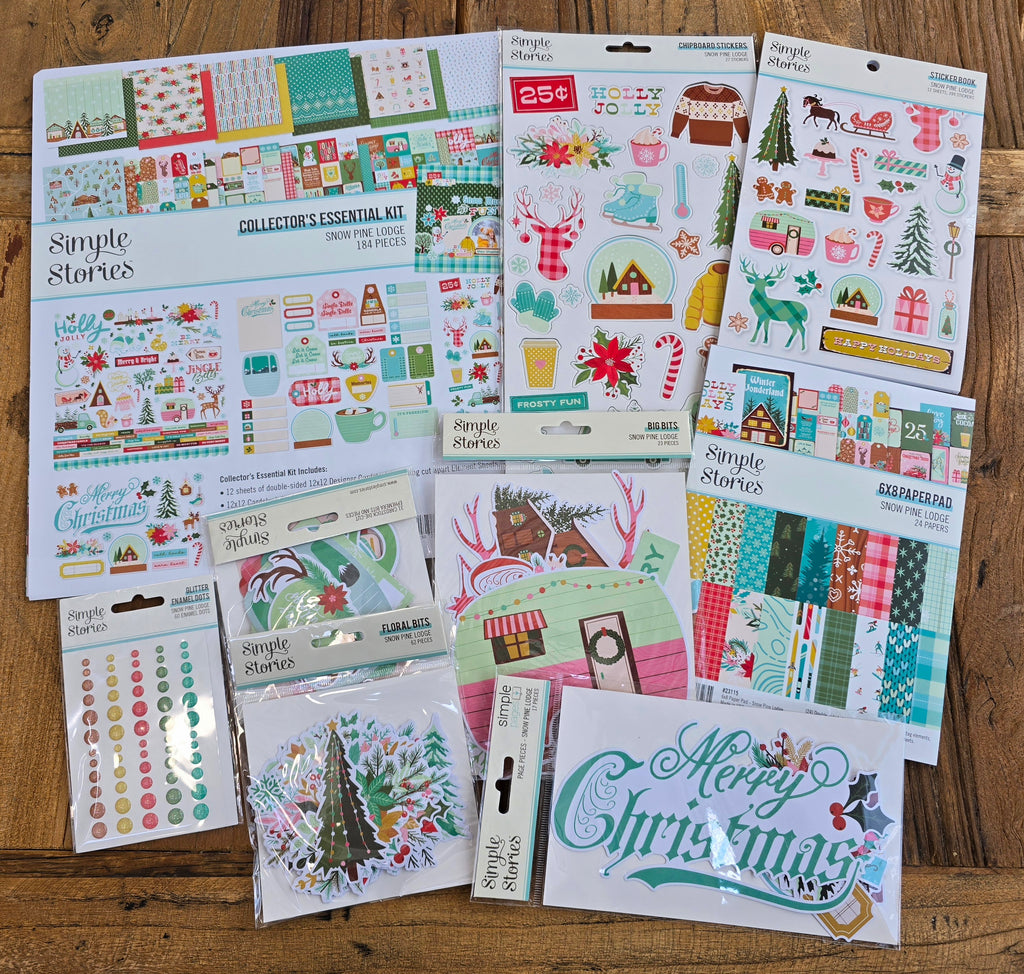 NEW! Snow Pine Lodge Scrapbook Bundle