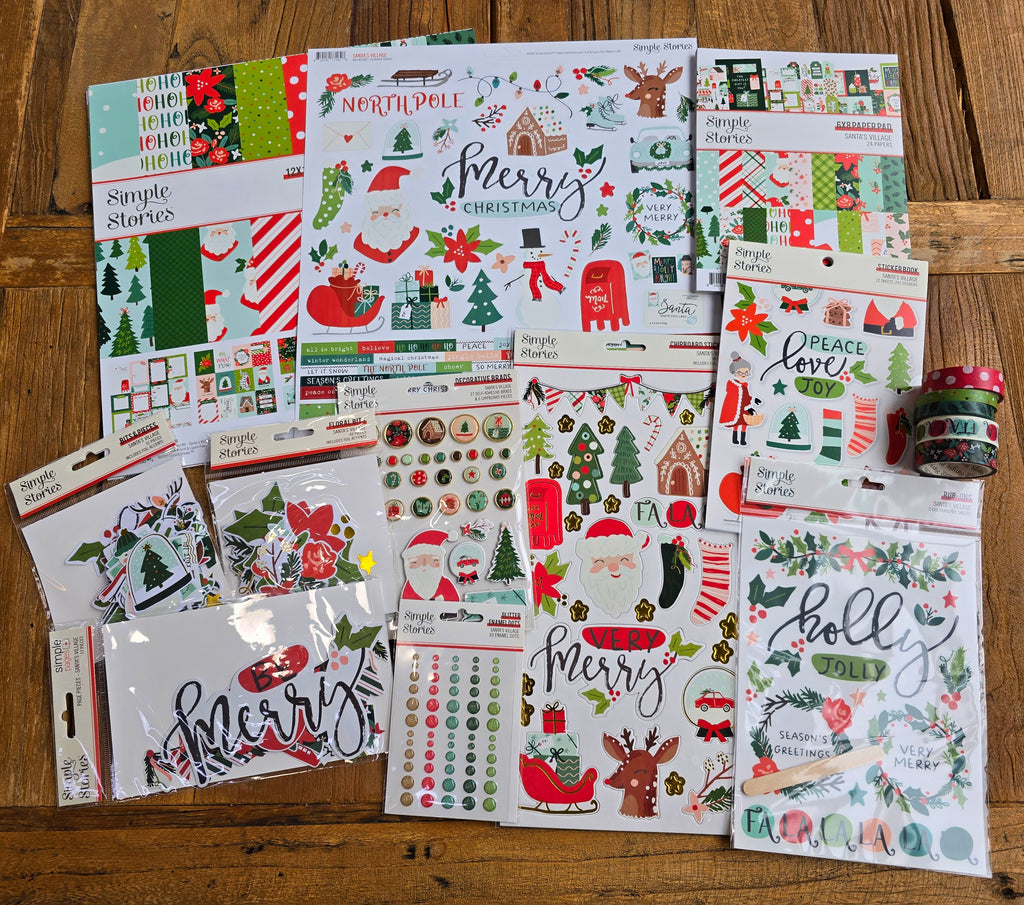 NEW! Santa's Village Scrapbook Bundle