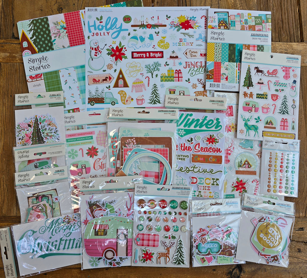 NEW! Snow Pine Lodge Mega Scrapbook Bundle #2